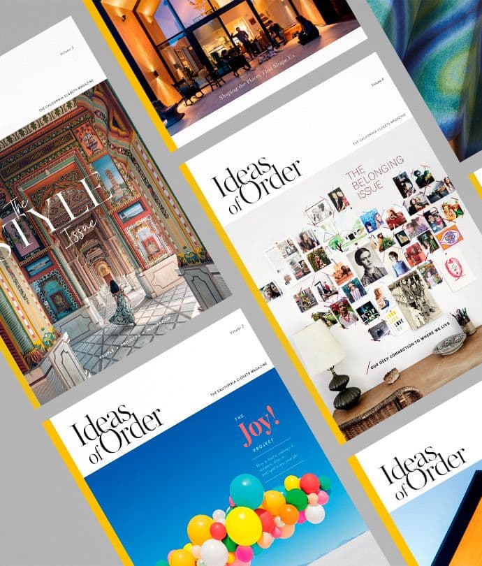 Historias inspiradoras, ideas de diseño y más en la revista Ideas Of Order | California Closets